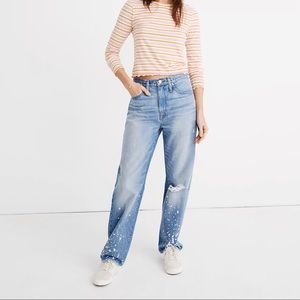 Madewell Dad Jean: Bleached Edition sz30,  Used